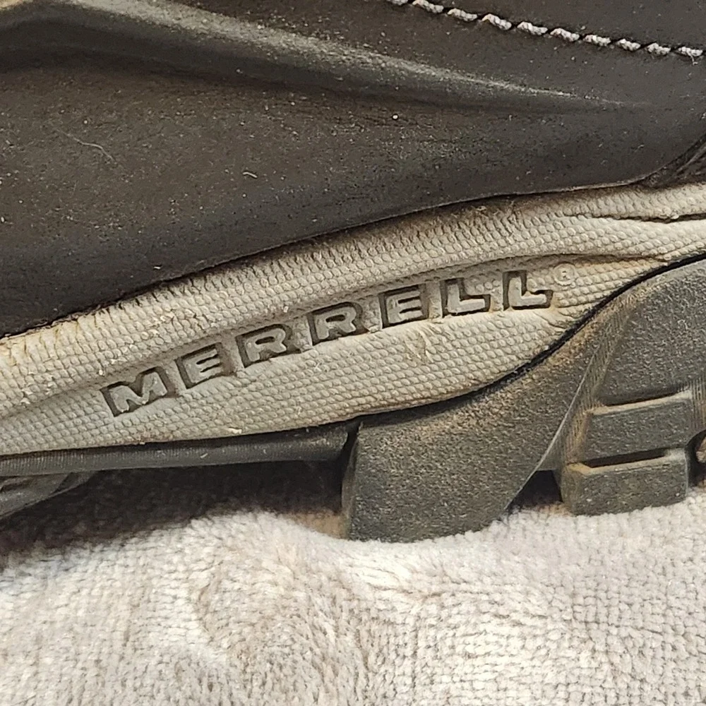 Merrell Boot Mens 12 Black Moab Adventure Mid Waterproof Hiking Walking Gorpcore